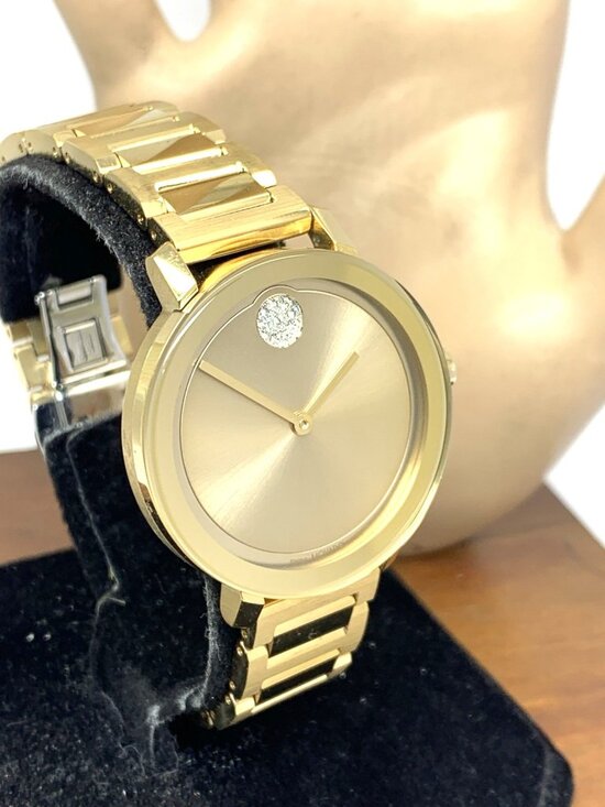 Movado Women\'s Watch 3600823 Bold Evolution Gold Dial Swiss Quartz Steel 34mm main image 10